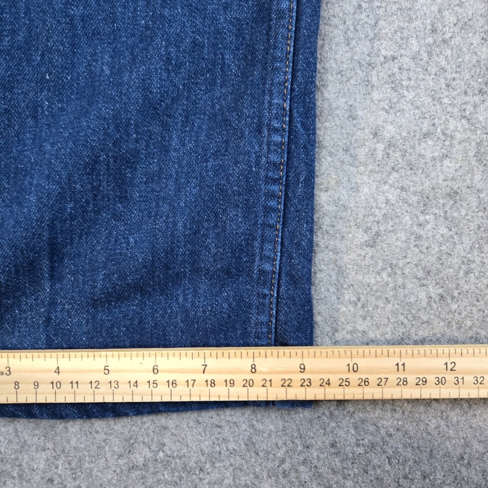 Vintage Bayly Jeans Mens 34x29* Straight Leg Dark Wash Outdoors 90s Made in USA - Picture 8 of 11